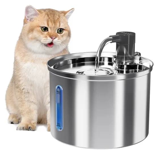 Bebedouro Inteligente Newpet Aço Inox 3L com Filtro e Automático