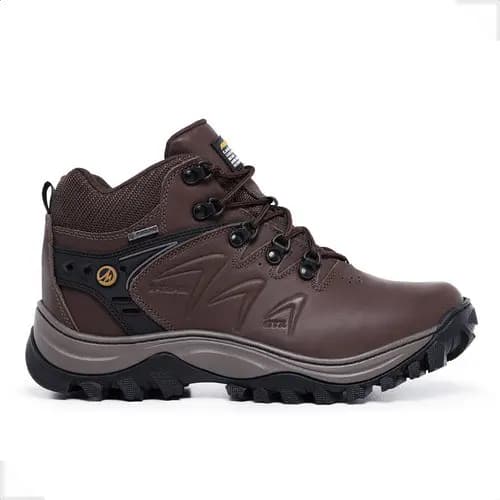 Coturno Bota De Segurança Epi Trabalho Ca Adventure Militar Aventura Trilha Botina de Qualidade de Couro Pico PVC