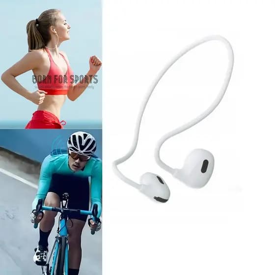 Fone de Ouvido Condução Óssea para Esportes Resistente à Água, Ideal para Corrida, Ciclismo e Academia