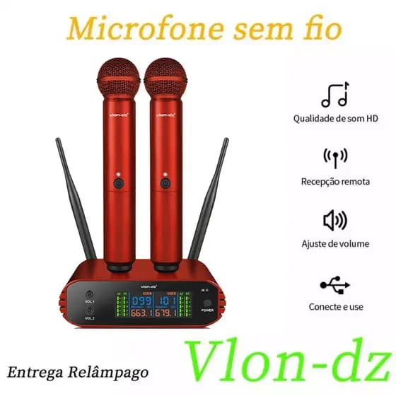 Microfone Sem Fio UHF Para Eventos De Igreja , Casamento E Festa
