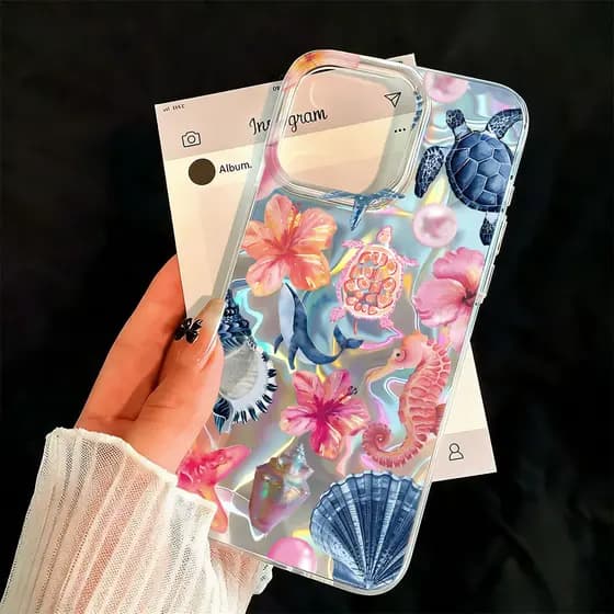 Seahorse Vieira Capinha Para IPhone 13 11 12 14 15 16 17 Ar Pro Max Normal Capa Silicone Caso De Telefone Presente