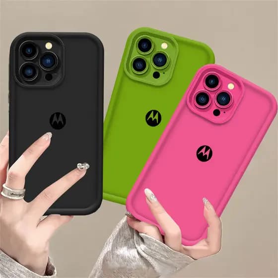 Capa Para MOTO G84 G54 G10 G14 G15 G22 G24 G34 G35 G53 G60 G75 EDGE 50 Ultra E13 E14 Softcase Logotipo Da Motorola MKcas
