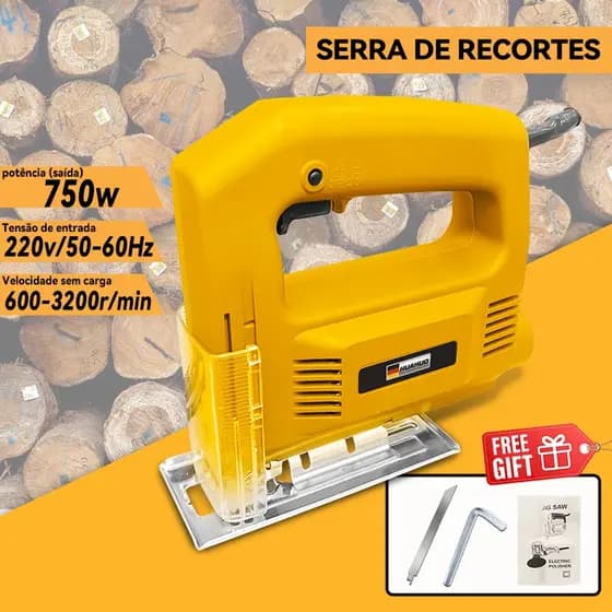 Serra Tico Tico Profissional 750w 110V OU 220V Base Metal Ajustável~