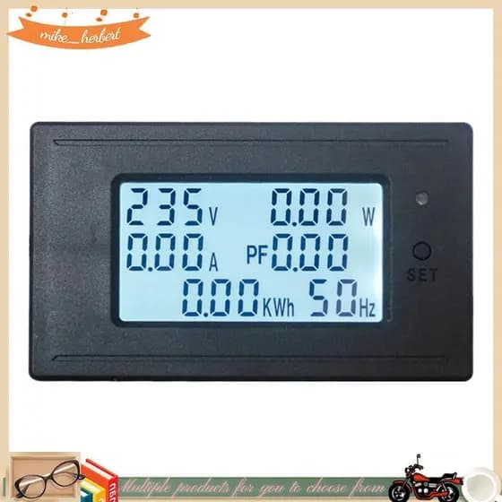 4400W Voltímetro Amperímetro AC 20A Medidor De Eletricidade De Energia HD Display Digital Medidores De Corrente De Tensã