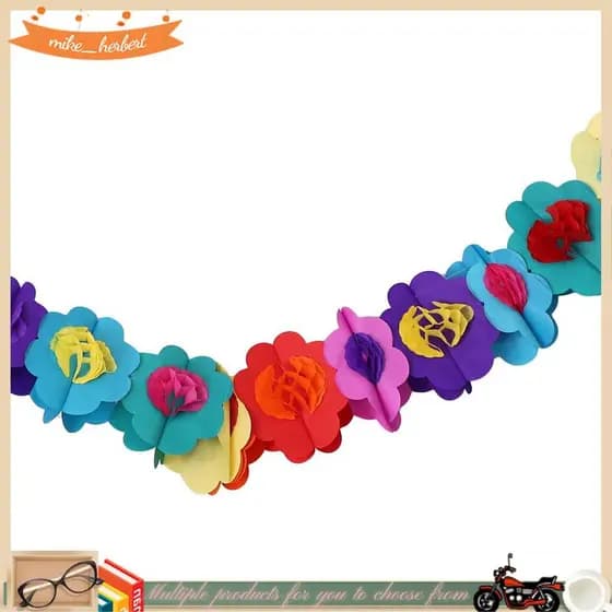 Decorações De Guirlanda De Papel , Banner Mexicano Hibisco Flor Flores Tropical Festa Luau