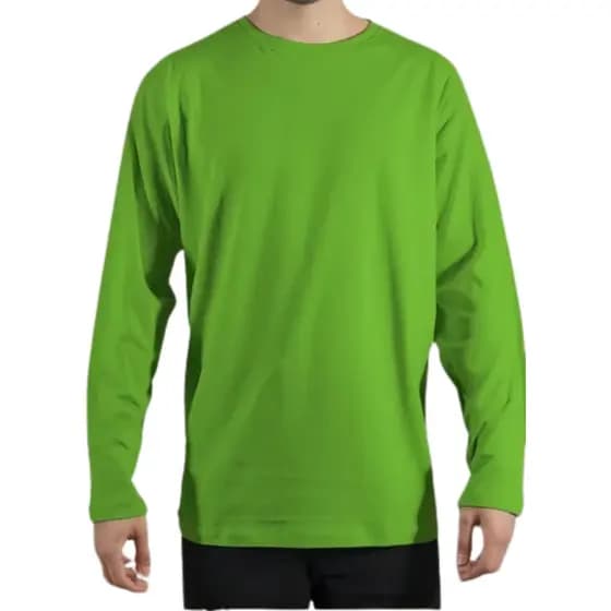Blusa De Algodão Manga Comprida Básica Camisa de Frio Masculina Manga Comprida Lisa Premium Inverno