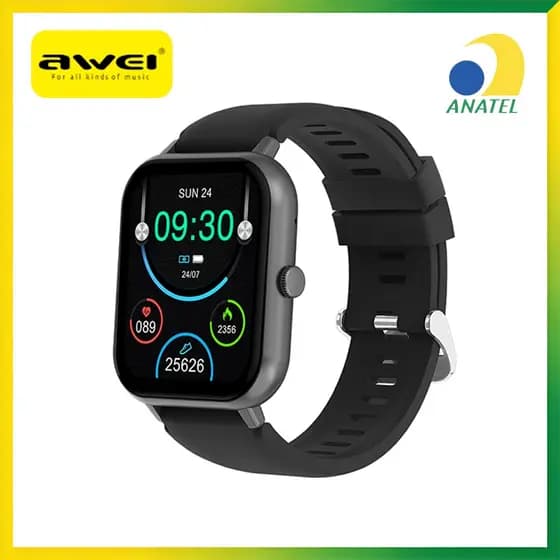 Relógio Inteligente Smartwatch Awei H25 Tela 1.83 Prova D'água Esportivo Android iOS
