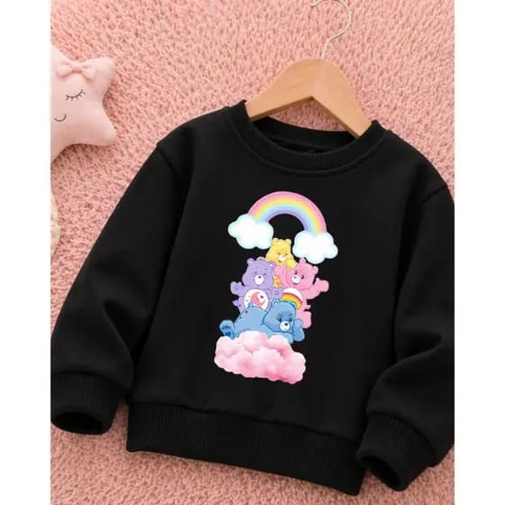 Moletom Infantil Flanelado Sem Capuz Ursinho Carinhosos