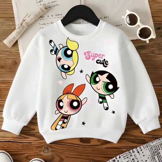 Moletom Feminino Infantil Meninas Poderosas Delicado Flanelado 02 ao 12 !