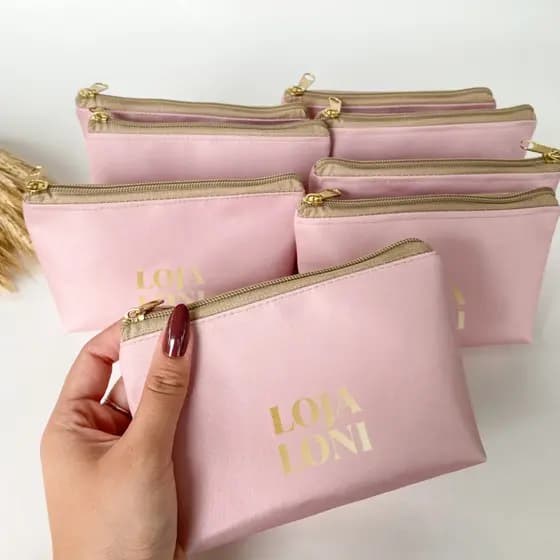 Necessaires Personalizadas Brinde Corporativo | Mimo cliente lembrancinha | Fazemos com Logo e Frase