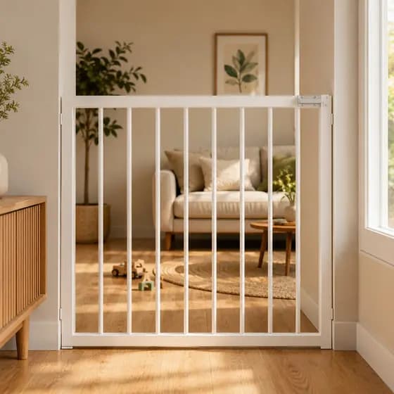 Portão Fixo Sob Medida Parafusado 60cm A 100cm Largura Segurança Para Pets e Crianças