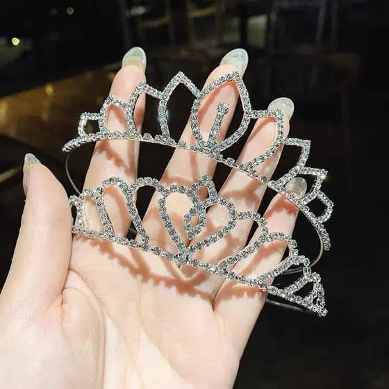 1/2/3/4/6unidades Coroa tiara para Cabelo/Com Strass / Coroa noiva casamento Baile Infantil / adulto