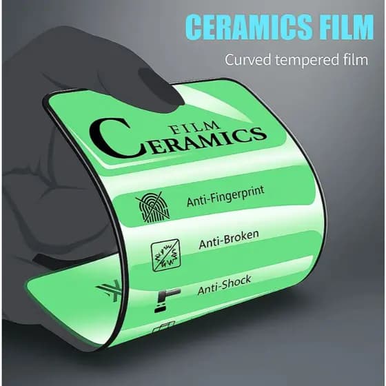 Película Cerâmica 3D Proteção Tela Compatível iPhone X XS 11 12 13 14 15 16 Pro Max Linha Premium