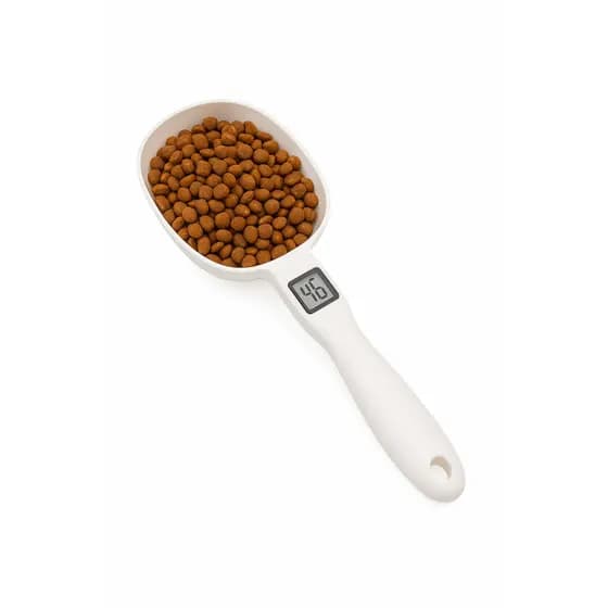 Colher Medidora Digital para Ração Pet com Balança Integrada — Precisão e Praticidade para Alimentar Seu Pet