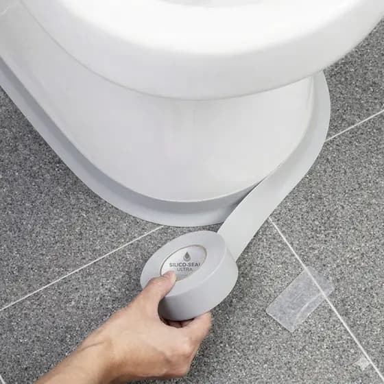 Fita de Vedação Impermeável Branca 3,8cm x 3,2m Adesiva Anti Vazamento para Pia Banheiro Cozinha e Box