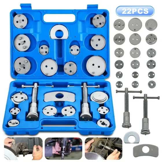 Kit Ferramenta Recuar Pistão Freio 22 Peças Universal Pinça Automotiva