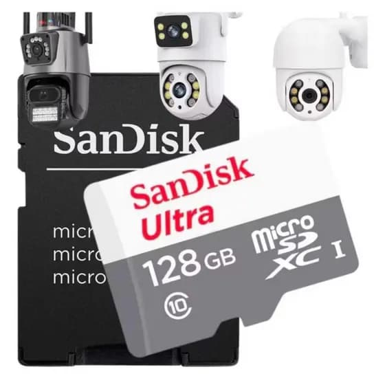 Cartão De Memória MicroSD128gb Classe 10 para celulares e câmeras de segurança