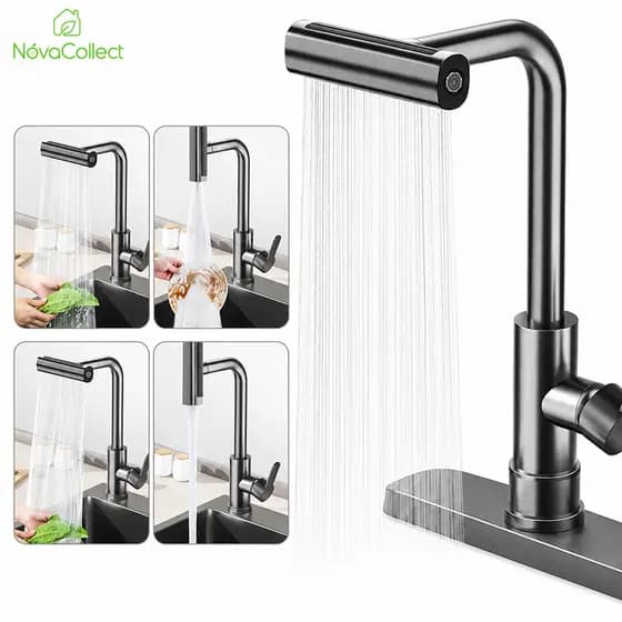 Torneira De Cozinha Gourmet Flexível Extensível Misturador Monocomando