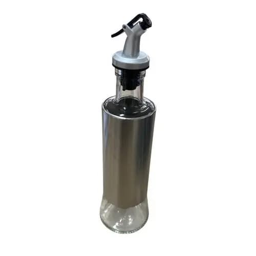 Dispenser Temperos 300ml Vidro Aço Inox Cozinha Pratico Resistente