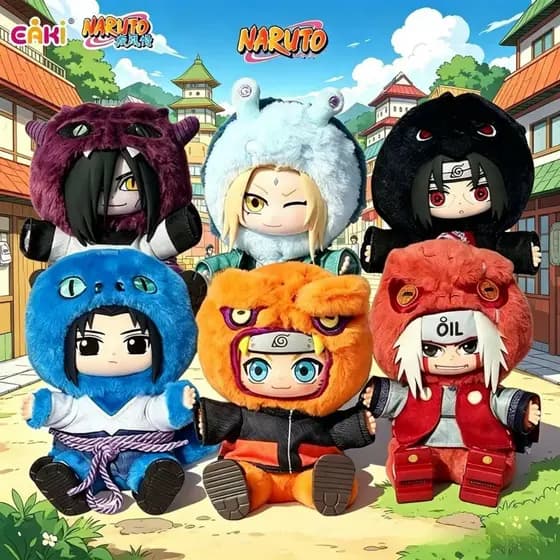 Pelúcia Naruto 13cm Blind Box Surpresa Orochimaru Jiraiya Sasuke Itachi Uchiha Tsunade Chaveiro