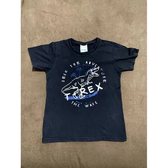 Camisa t-rex infantil masculino malwee
