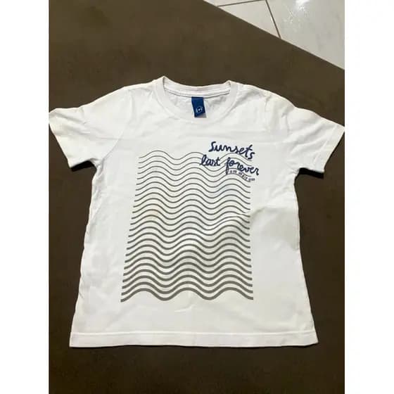 Camisa branca infantil masculina 1+1