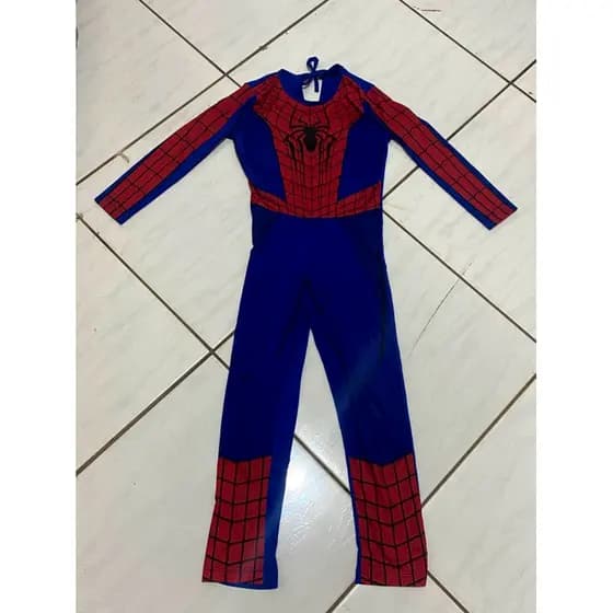 Fantasia macacão homem aranha infantil masculino