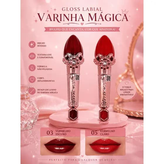 Gloss Labial Varinha Mágica