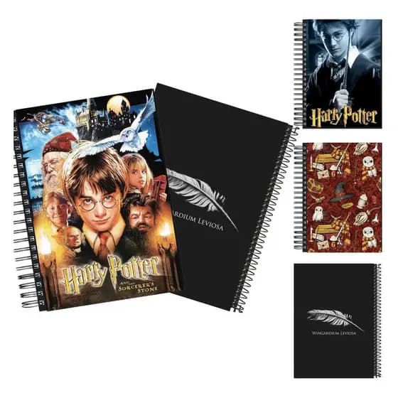 Adesivo Encapar Caderno Harry Potter 3 Capas 1 Verso Brinde
