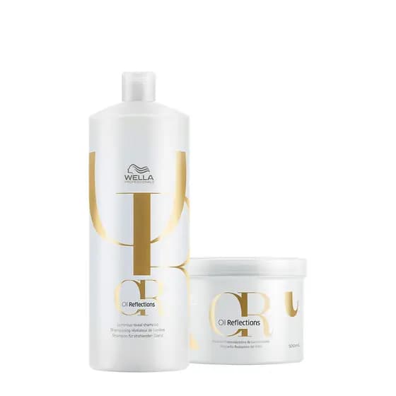 Kit Wella Professionals Oil Reflections Shampoo e Máscara (2 produtos).