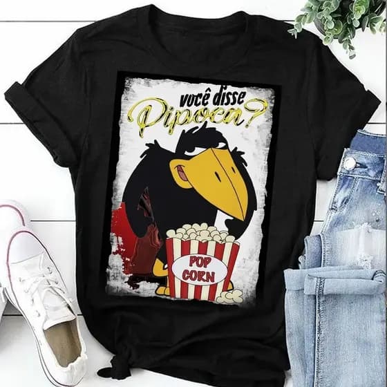 WDROP CAMISETA Camiseta Camisa Jubileu - Você Disse Pipoca camisa pica pau !!