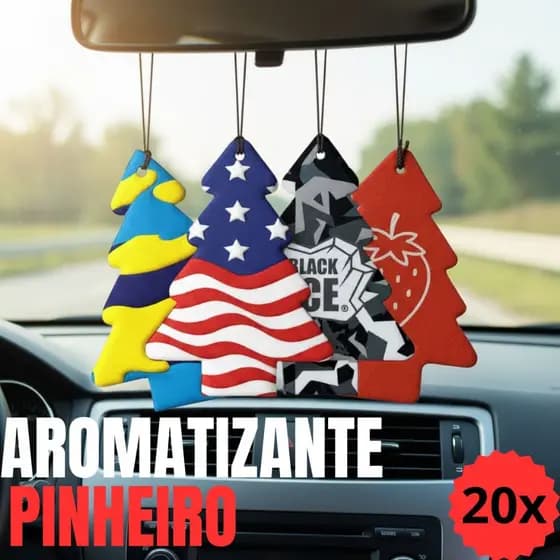 Kit 20x Aromatizante Cheirinho de Carro Automotivo Atacado Lava Rapido Original