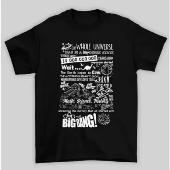 Bonito Camiseta Básica Whole Universe The Big Bang Theory