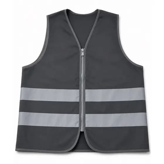 Colete Refletivo Cinza (diaristas Shopee, entregadores ou centros logísticos).