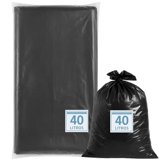 SACO DE LIXO 40 LITROS INTERMEDIÁRIO 50 UNIDADES – SACO DE LIXO RESISTENTE