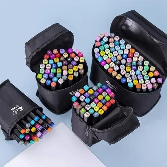 Conjunto de Canetas de Marcador Duplo Pontas - Canetas de Aquarela Especiais 24/36/48/60 peças