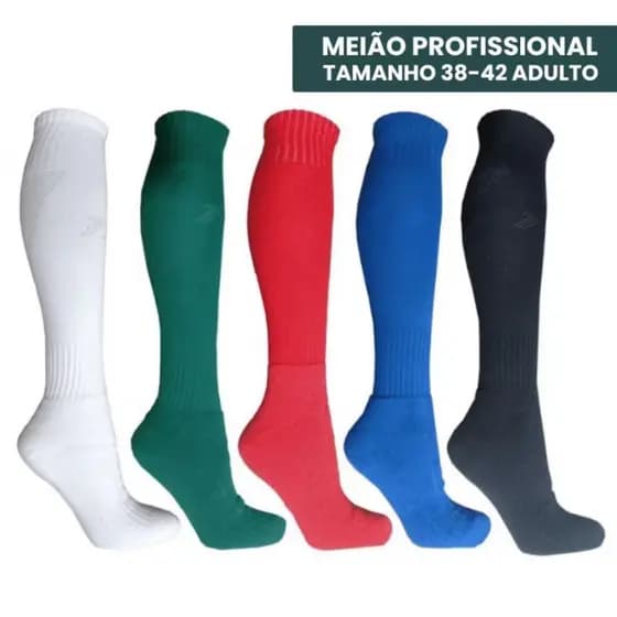 Meião de Futebol Futsal Esportes Profissional Esportivo