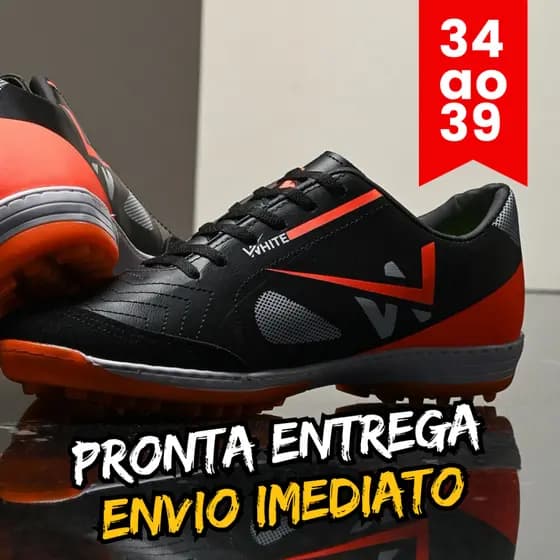 Chuteira Masculina Campo Society Adulto Infantil Leve Flexível Macia Nova Coleção Promoção Limitada