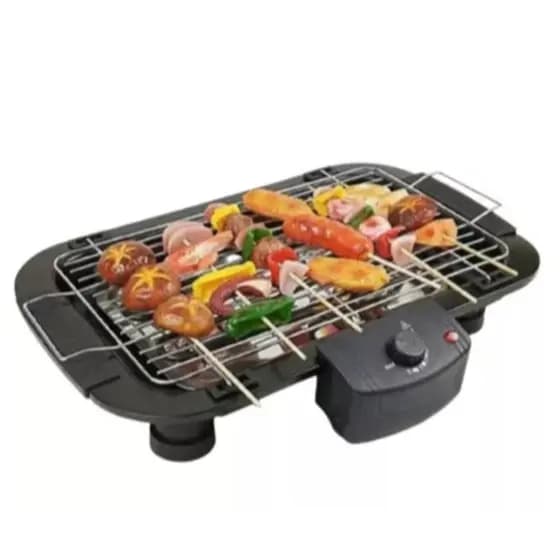 Churrasqueira Elétrica Interior Exterior Sem fumaça Grelhador Portátil Cozinha 110v