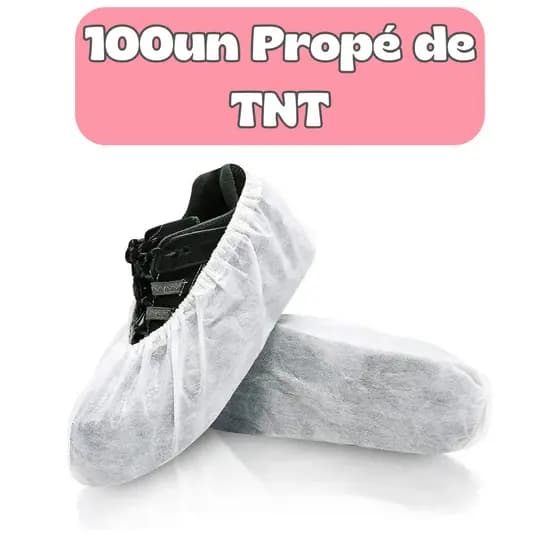 100un Propé TNT Descartável | Proteção, Higiene e Conforto | Pacote Econômico | Manicure e Pedicure Hospitalar