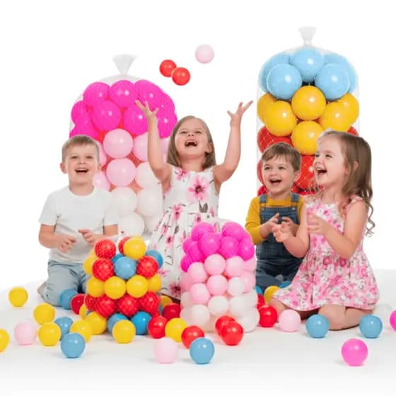 Bolinhas Para Piscina Infantil Coloridas Alto Brilho Não Amassam Querubrin