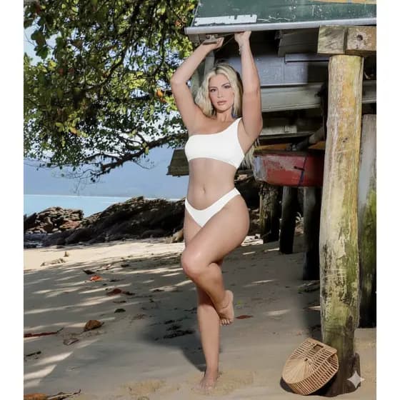 Biquíni Asa Delta Biquíni Um Ombro Só Biquíni Tanga Cavada Biquíni Sensual Blogueira