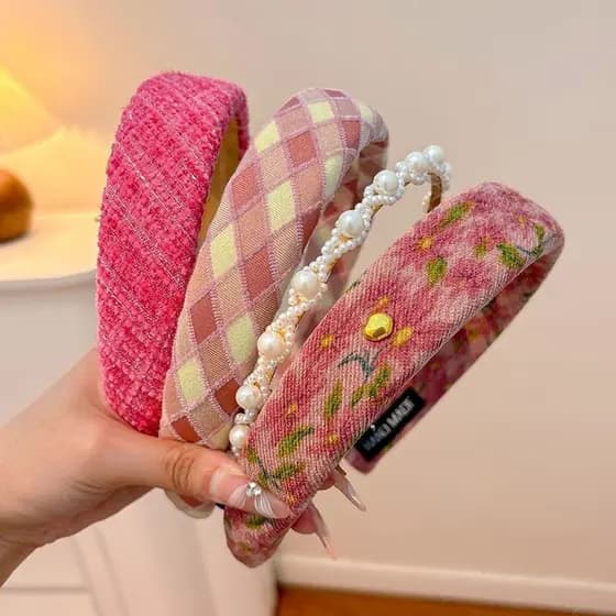 Lançamento de novo produto: faixas de cabelo femininas para outono e inverno, faixas de cabelo femininas de alta moda, f