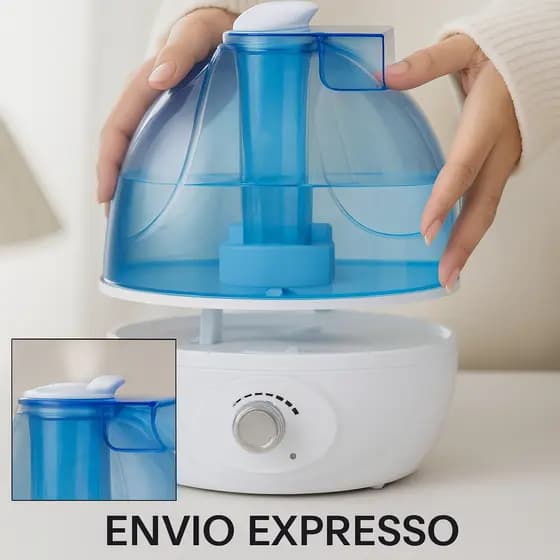 Umidificador de Ar Grande com Tanque de Água 2600ml e 2,5L Bivolt Desligamento Automático Silencioso