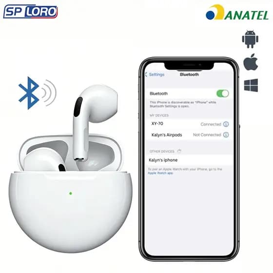 Fones De Ouvido 5.3 Bluetooth Sem Fio Fones De Ouvido Esportivos Mini Fones Esportivos Para Android ios D23