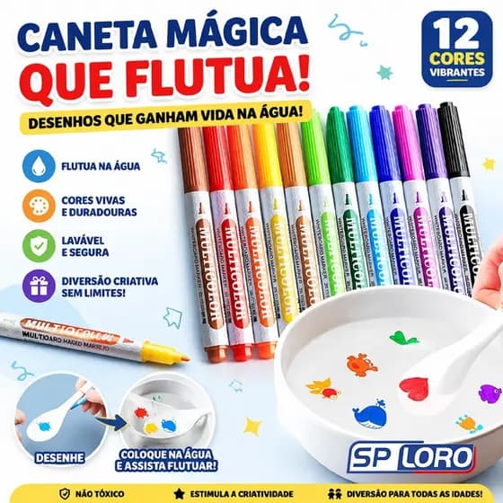 12/24/369 PCS Caneta Magica Que Flutua na Agua Quadro Branco Infantil Presente Crianca Divertida G-801