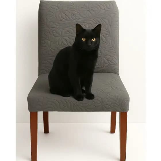Kit de capa de cadeira em malha matelada para sala/cozinha/ resistente a gatos envio imediato