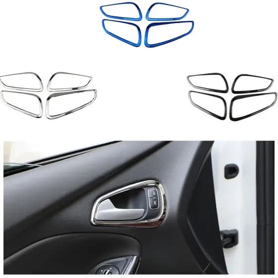 Adesivo Protetor De Maçaneta De Porta De Carro Para Ford Focus 3 MK3 2014 2015 2016 2017 2018 LHD Decoração Interna Capa