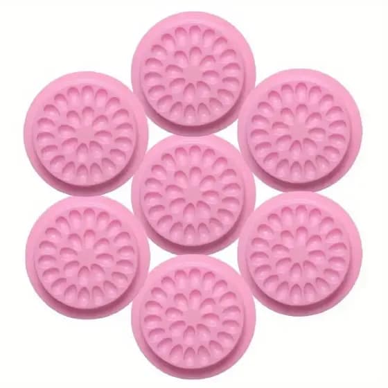 Kit Paleta Flor Coração Colmeia Plástica Para Cola De Extensão De Cílios Lash Dafu