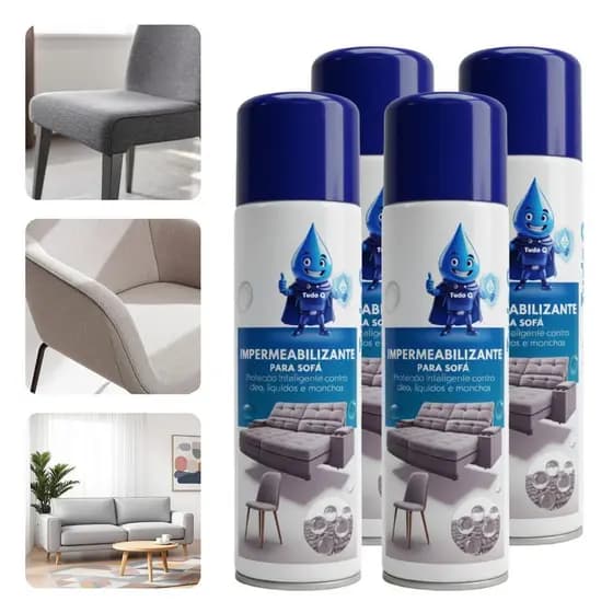 4 Impermeabilizante para Sofá e Poltronas 325ml Ultra Lub Proteção Contra Líquidos